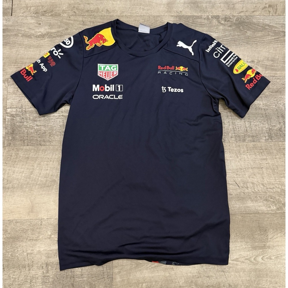 Puma Red Bull Racing Team Aston Martin Jersey Shirt Mens Small Black Mobil 1
